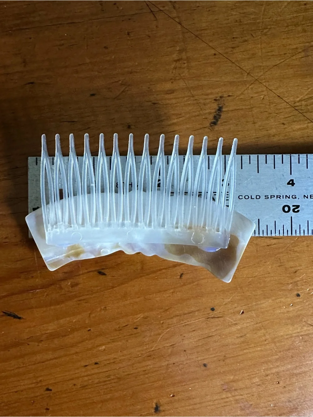 Carved Bow Hair Comb MOP